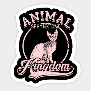 Animal Kingdom Sphynx Cat Sticker